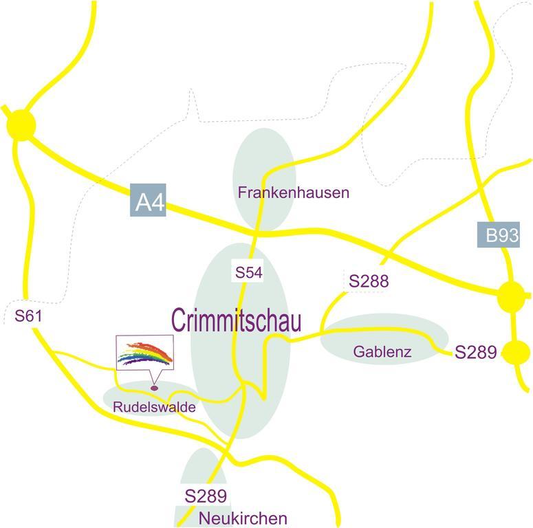 Regenbogenhof Rudelswalde Otel Crimmitschau Dış mekan fotoğraf